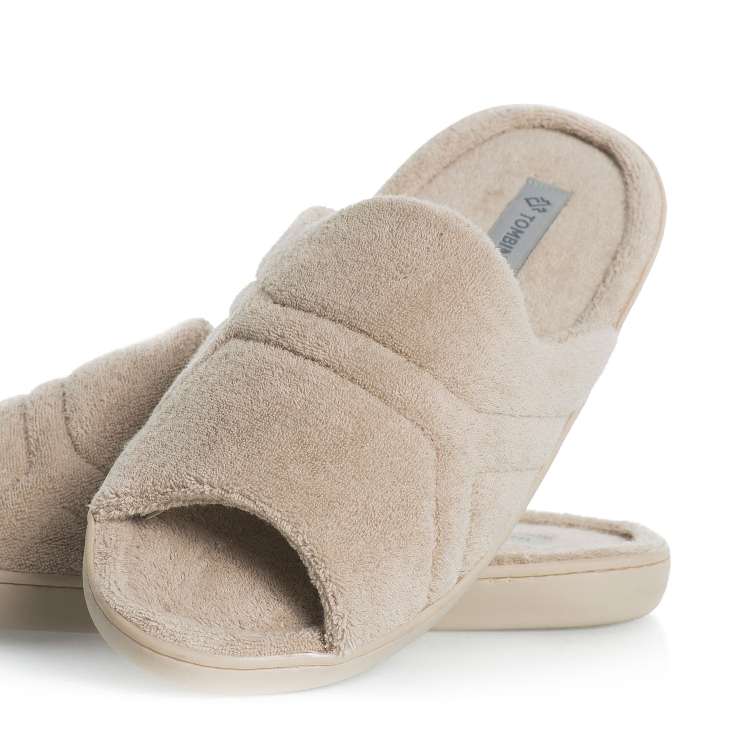 Chinelo Masculino Em Atoalhado Roger Aberto Bege - Imagem 2