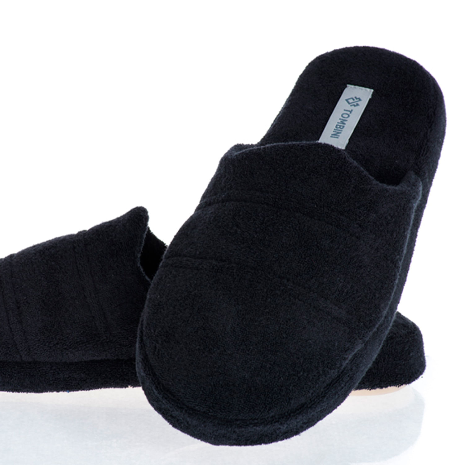 Chinelo Masculino Em Atoalhado Ramon Fechado Preto - Imagem 1