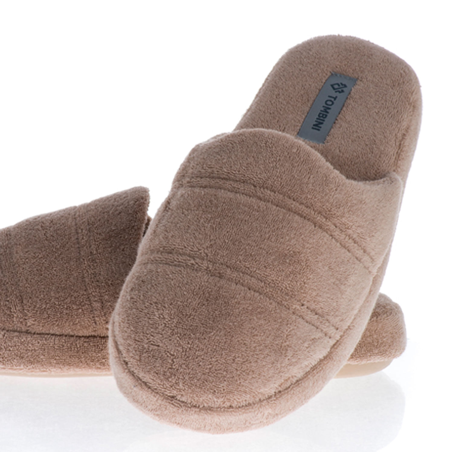 Chinelo Masculino Em Atoalhado Ramon Fechado Bege - Imagem 2