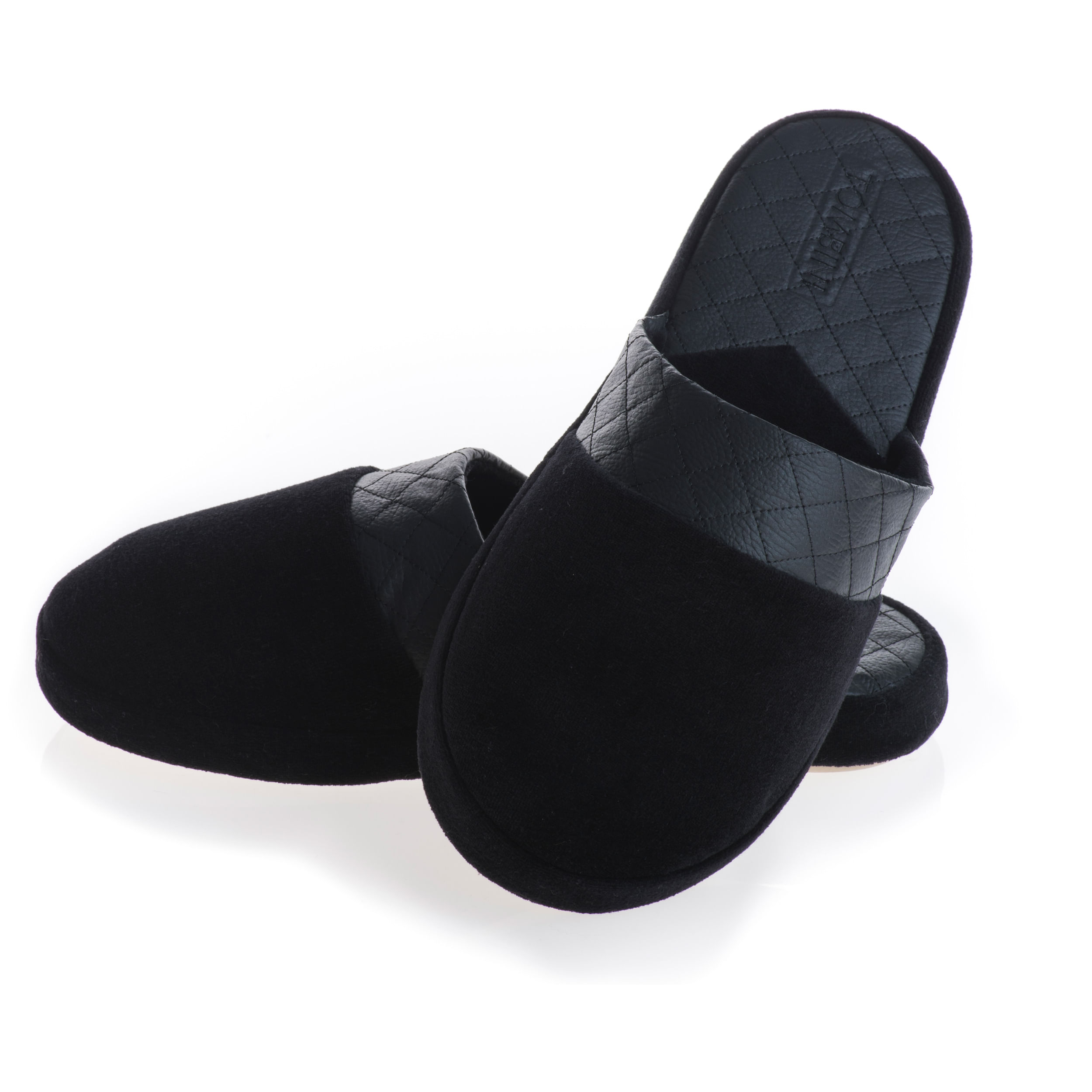 Chinelo Masculino Em Plush Guilherme Fechado Preto - Imagem 1