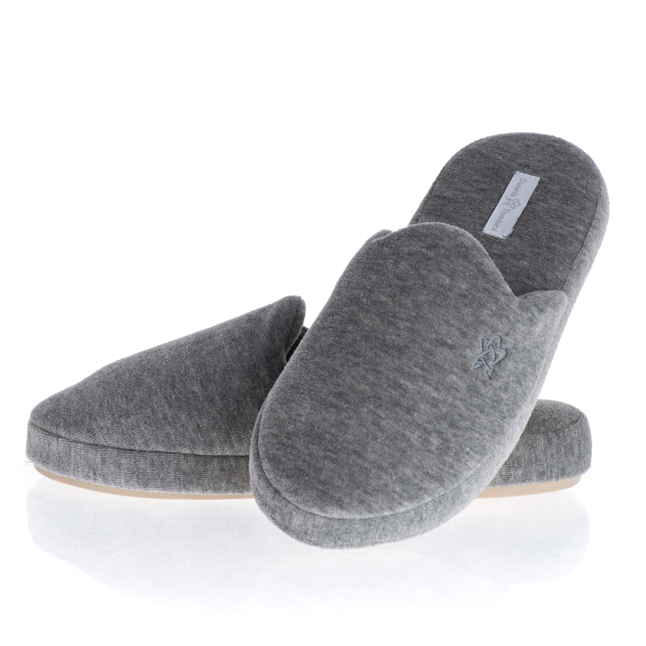Chinelo Em Plush Elis Cinza - Imagem 1