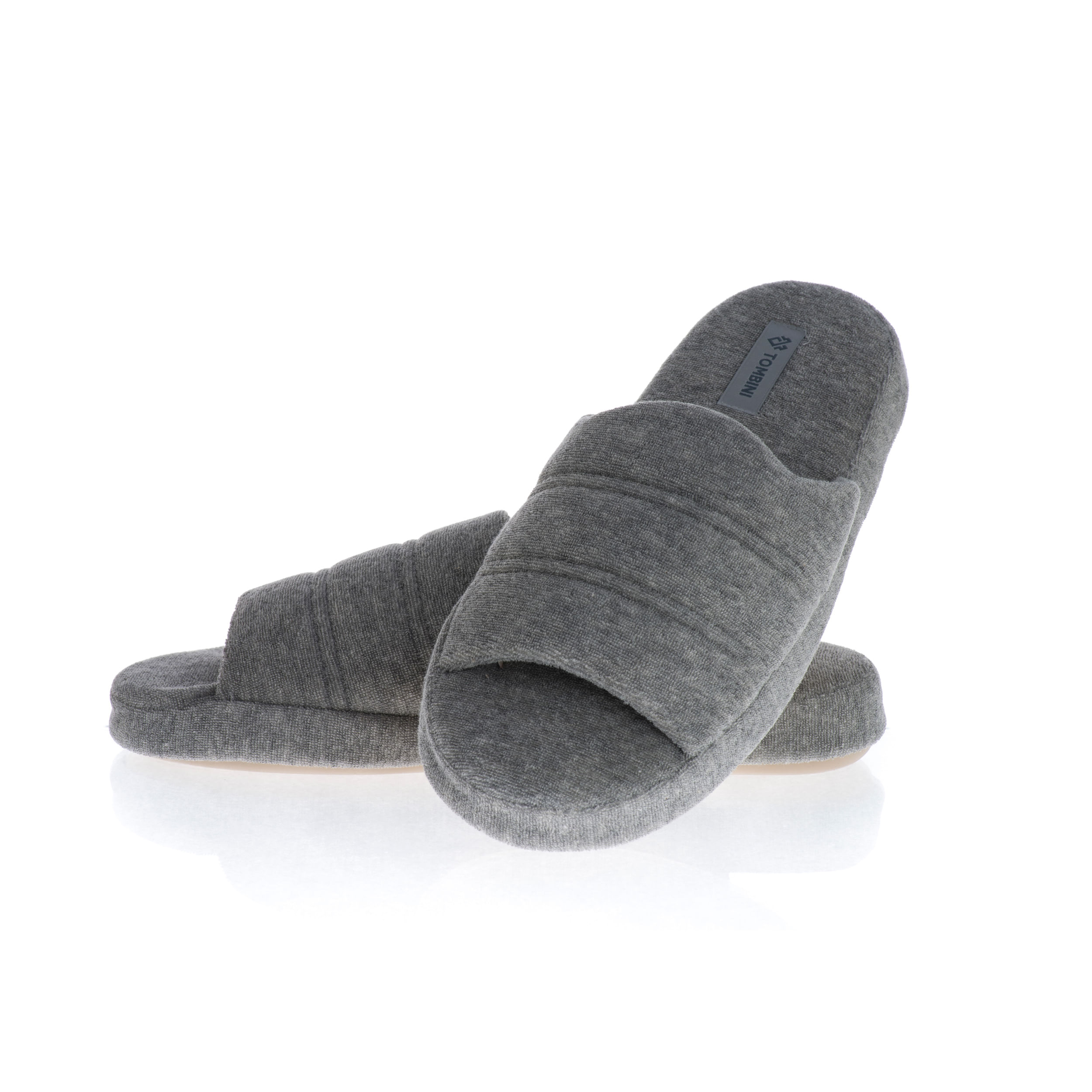 Chinelo Masculino Em Atoalhado Alberto Cinza - Imagem 1