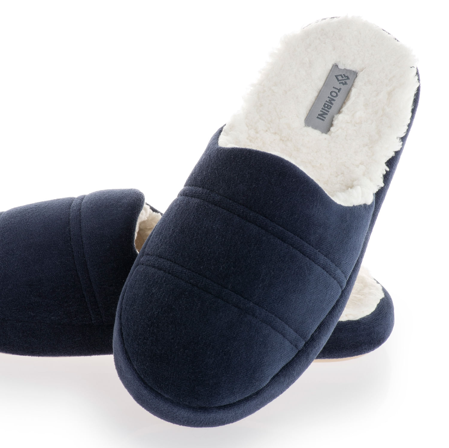 Chinelo Masculino Com Pelo Vicenzo Fechado Azul-marinho - Imagem 2