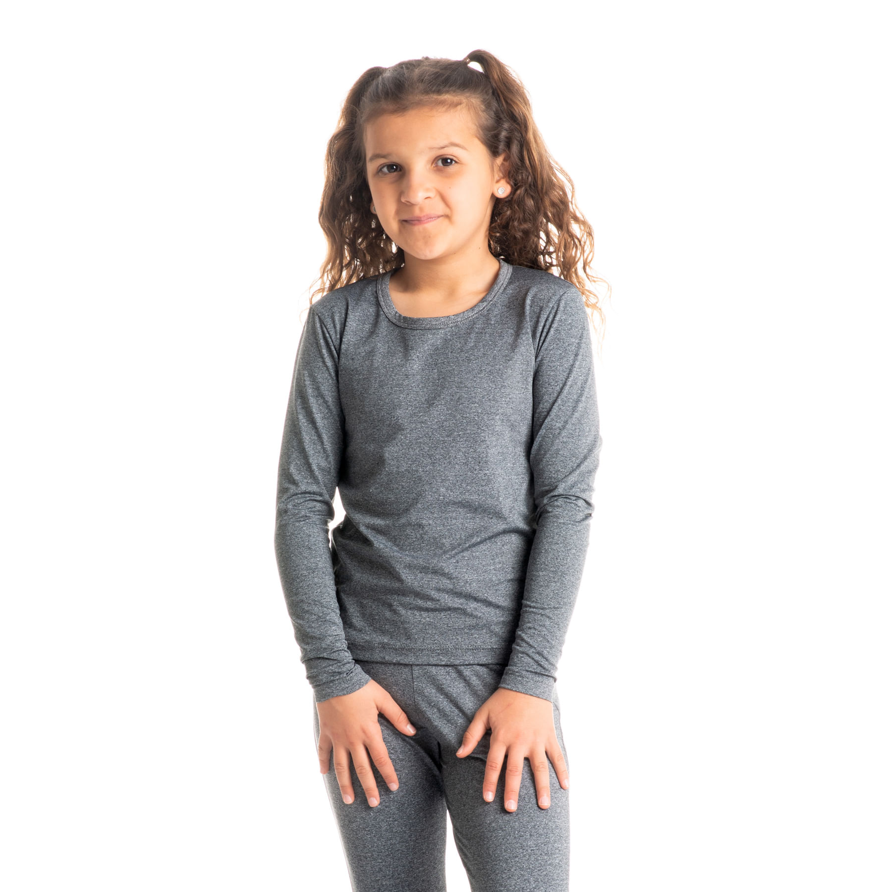 Blusa Infantil Unissex Thermo Cinza - Imagem 1