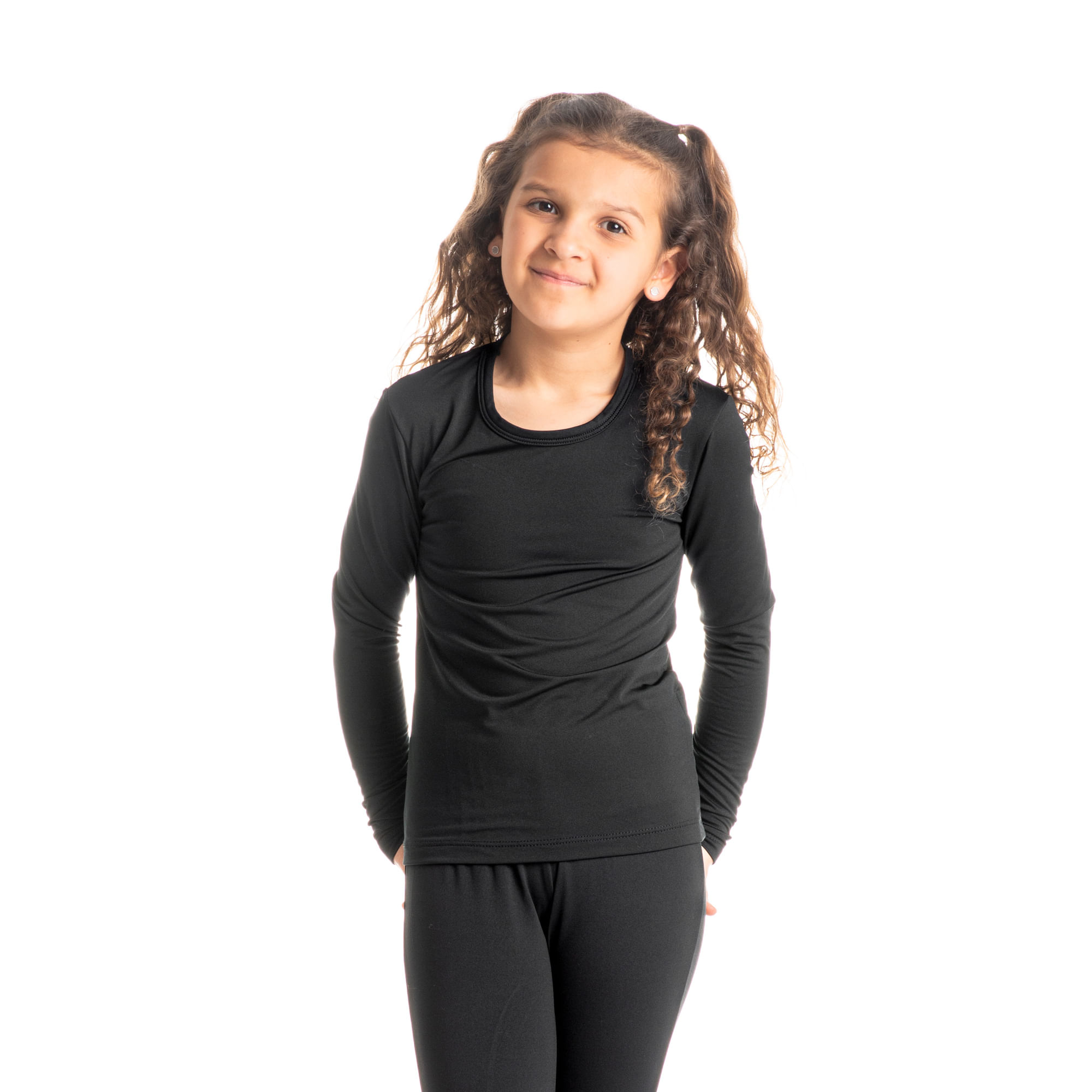 Blusa Infantil Unissex Thermo Preto - Imagem 1