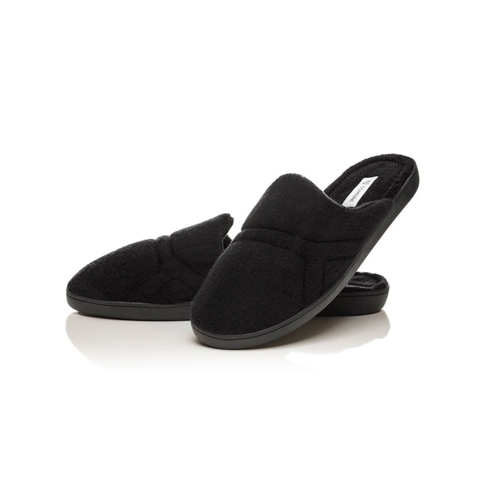 Chinelo Masculino Em Atoalhado Roger Fechado Preto - Imagem 1
