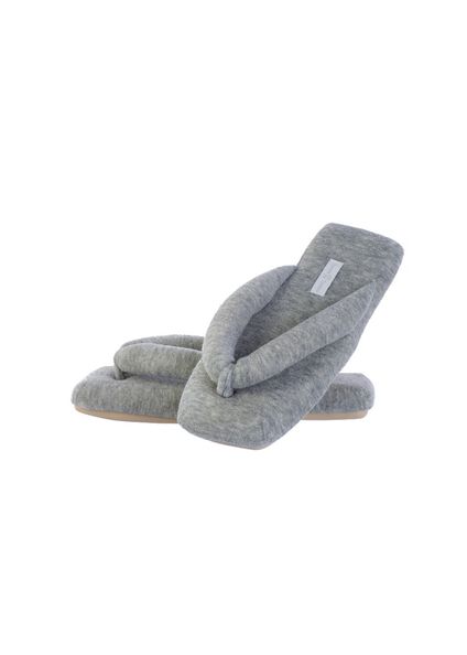 Chinelo Em Atoalhado Dedo Lui Cinza - Imagem 1