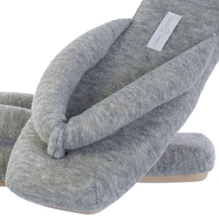 Chinelo Em Atoalhado Dedo Lui Cinza - Imagem 2