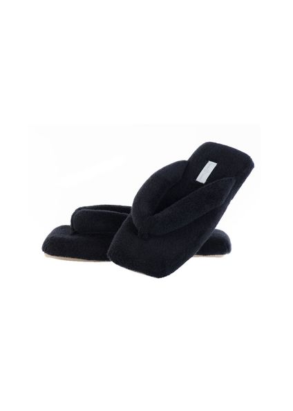 Chinelo Em Atoalhado Dedo Lui Preto - Imagem 1