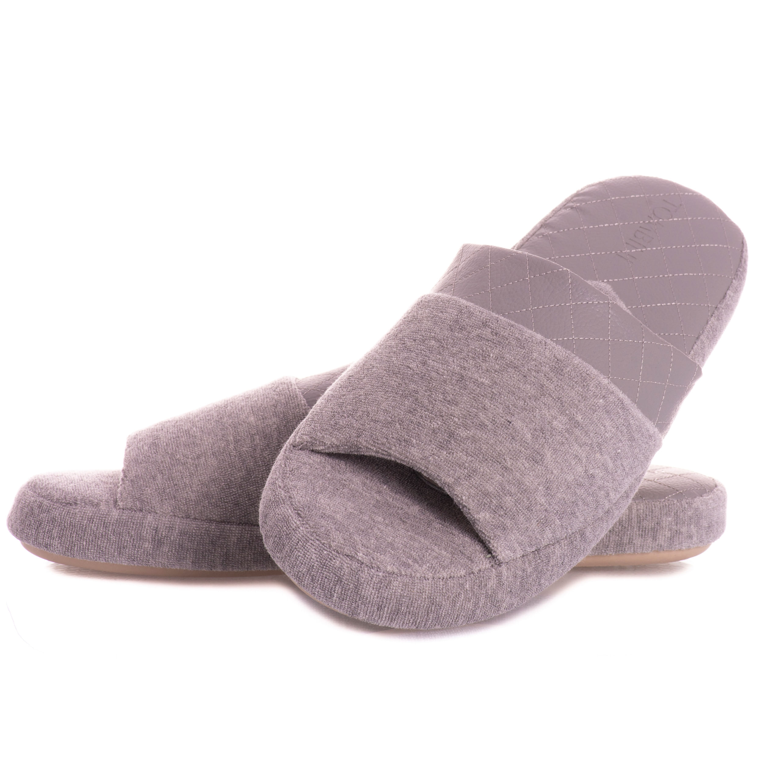 Chinelo Masculino Em Atoalhado Guilherme Aberto Cinza - Imagem 1