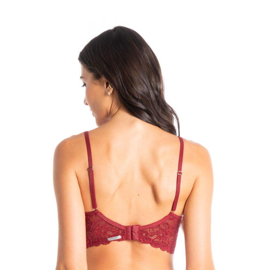 Sutiã Com Bojo Slim Manu Vermelho - Imagem 2