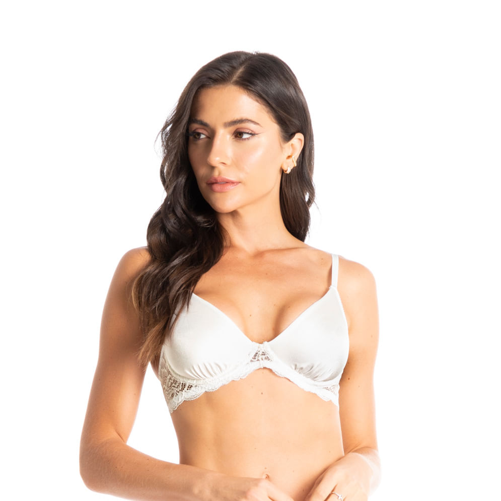 Sutiã Com Aro Manu Branco - Imagem 1