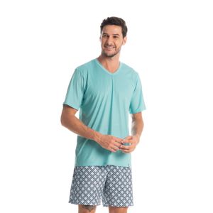 Pijama Masculino Curto Estampado Clóvis