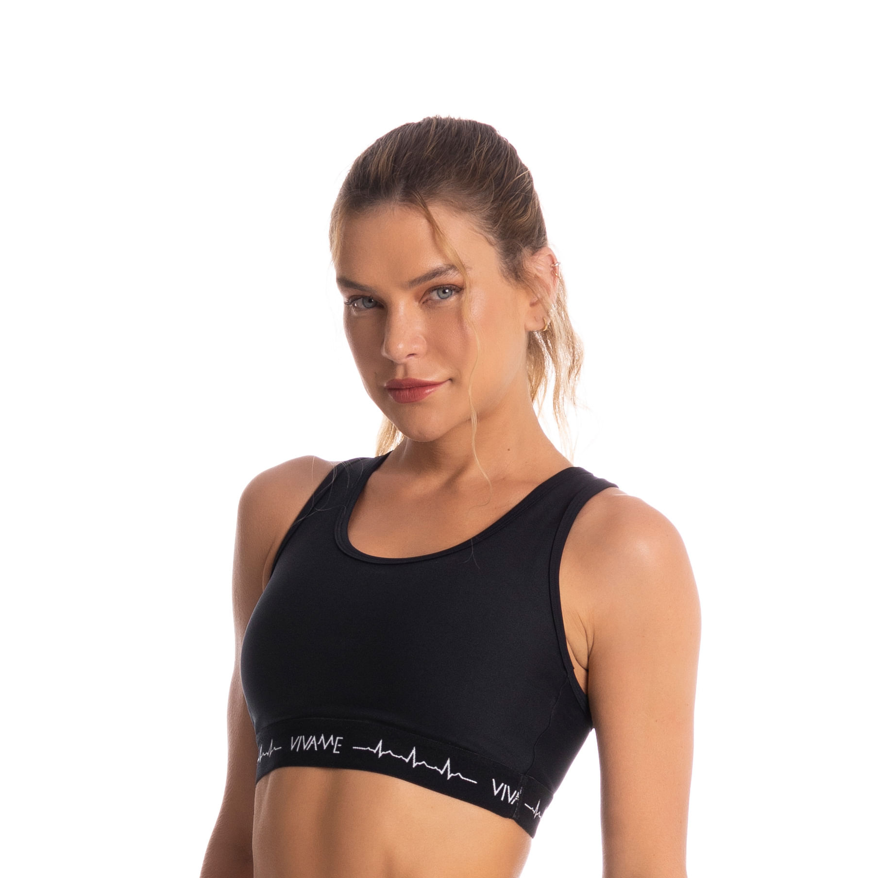 Top Soft Lines Vivame Preto - Imagem 1