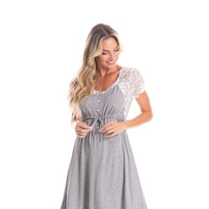 Camisão Feminino Com Abertura Amamentação Sabrina