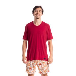 Pijama Jingle Bells Curto Masculino