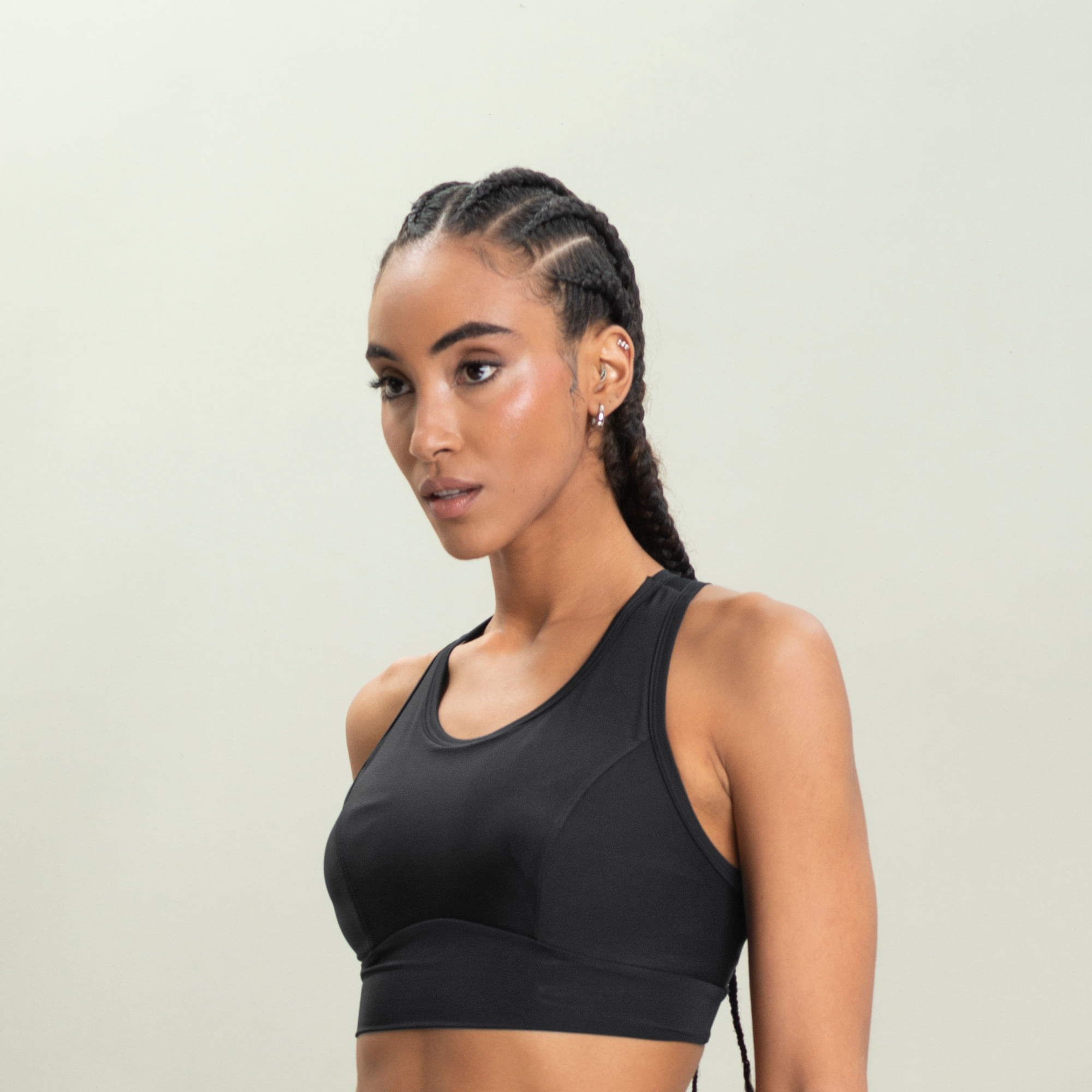 Top Feminino High Speed Com Bolso Vivame Preto - Imagem 1