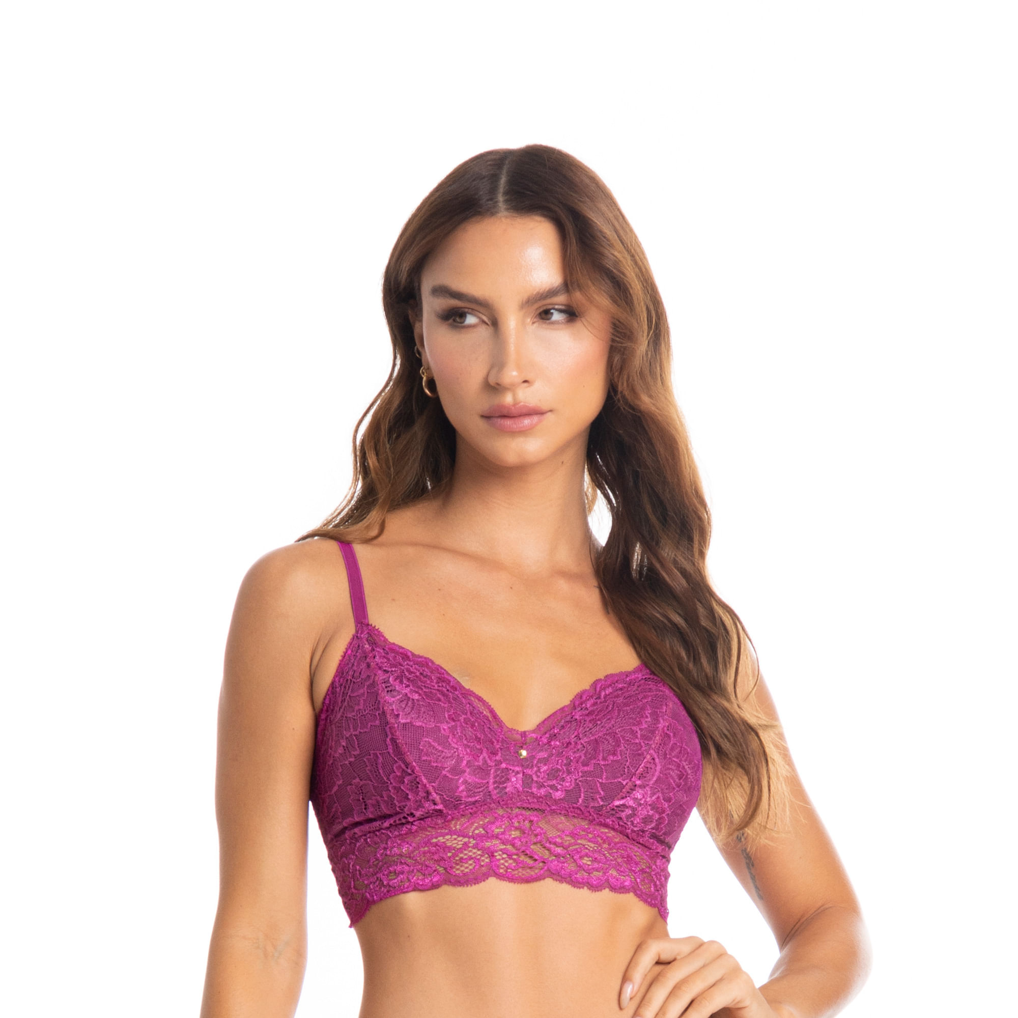 Top Em Renda New Manu Rosa-2 - Imagem 1