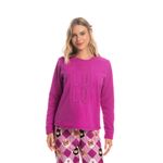 Pijama-Feminino-Longo-Em-Soft-Xadrez-Lyla-Daniela-Tombini