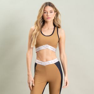 Top Golden Com Elástico Gym Vivame