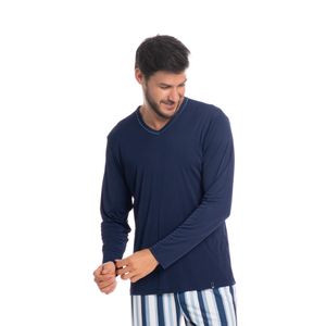 Pijama Masculino Longo Estampado Clóvis Tombini