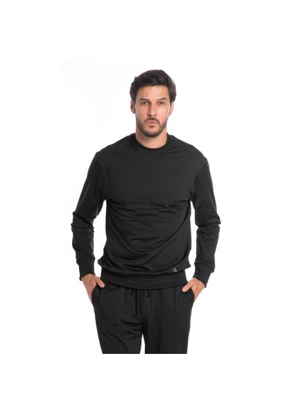 Blusa Masculina Térmica Caio Tombini Preto - Imagem 1