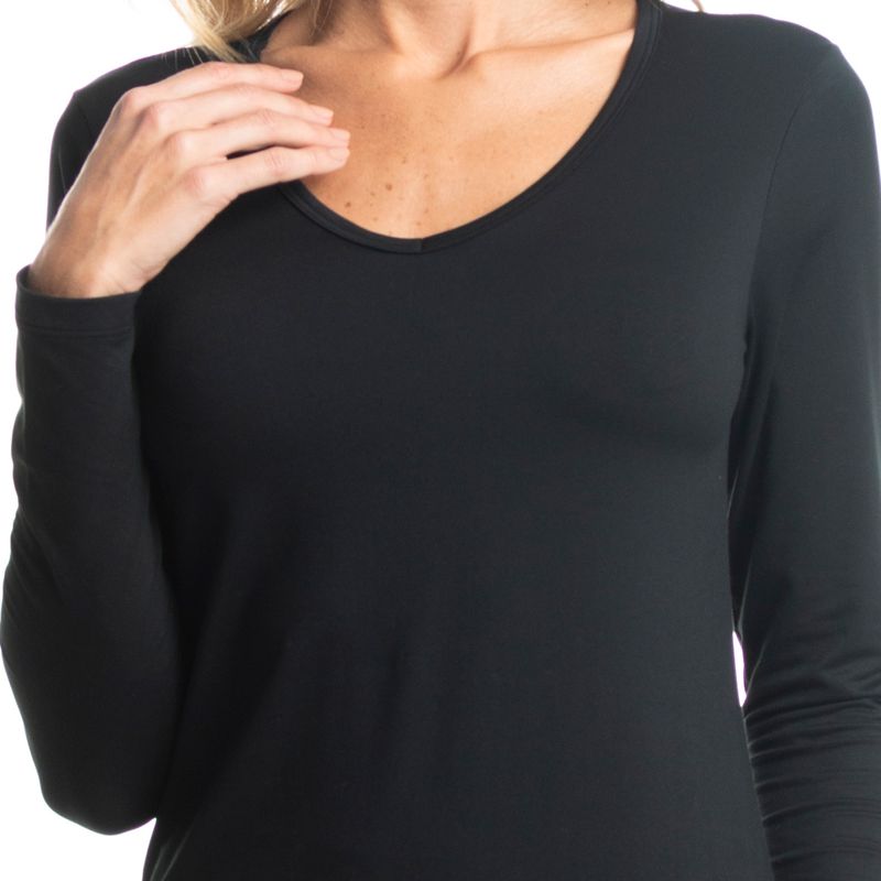 Camiseta-Feminina-Decote-V-Ultrafine-Luna-Daniela-Tombini