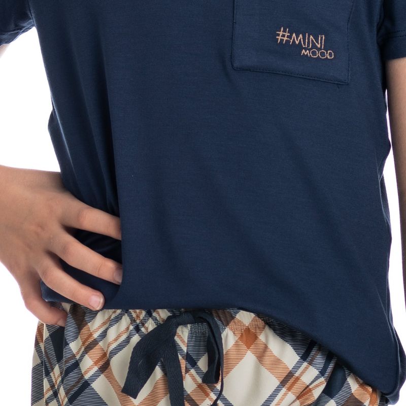 Pijama-Infantil-Unissex-Curto-Chess-Tombini