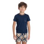 Pijama-Infantil-Unissex-Curto-Chess-Tombini