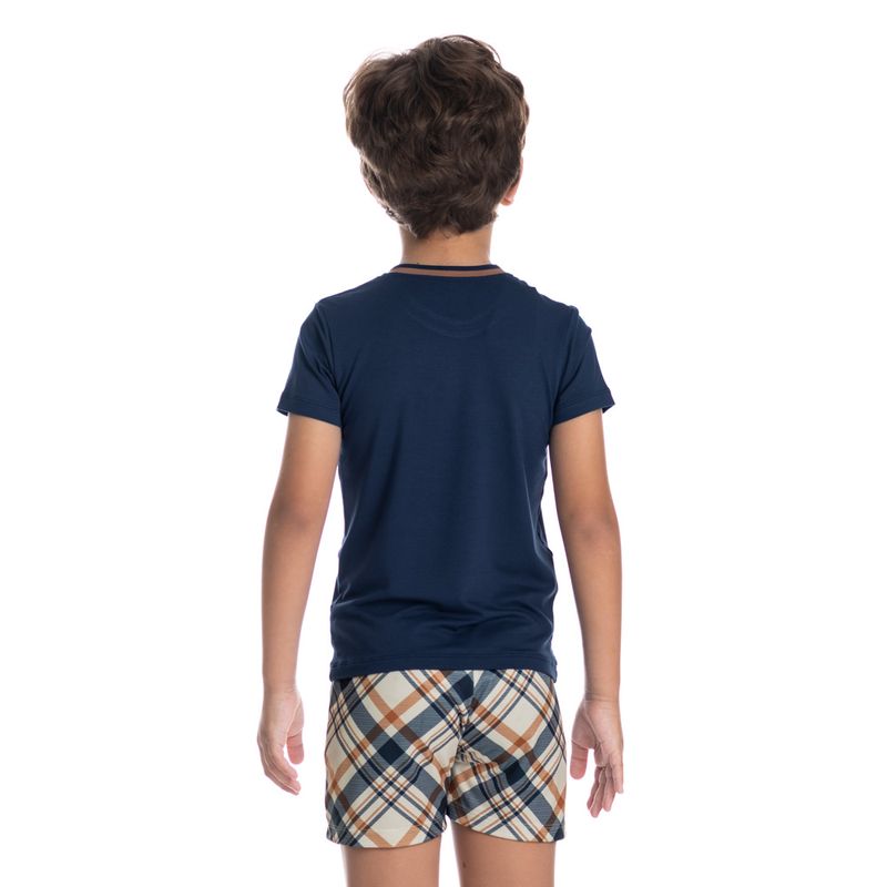 Pijama-Infantil-Unissex-Curto-Chess-Tombini