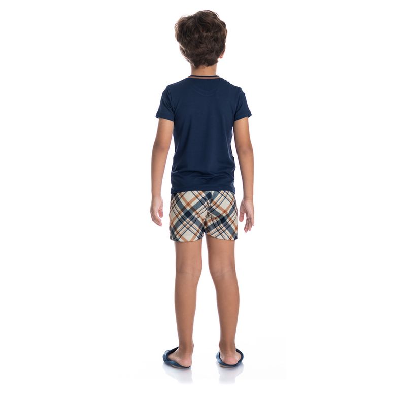 Pijama-Infantil-Unissex-Curto-Chess-Tombini