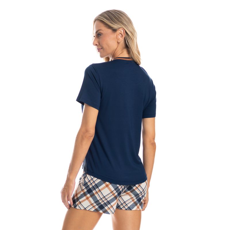 Pijama-Feminino-Curto-Chess-Tombini