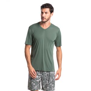 Pijama Masculino Curto Estampado Clóvis Tombini