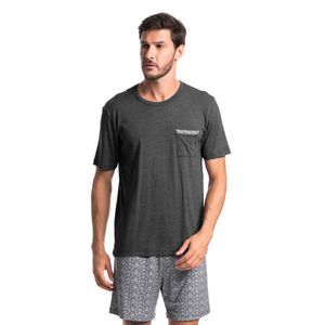 Pijama Masculino Curto Com Bolso Adan Tombini