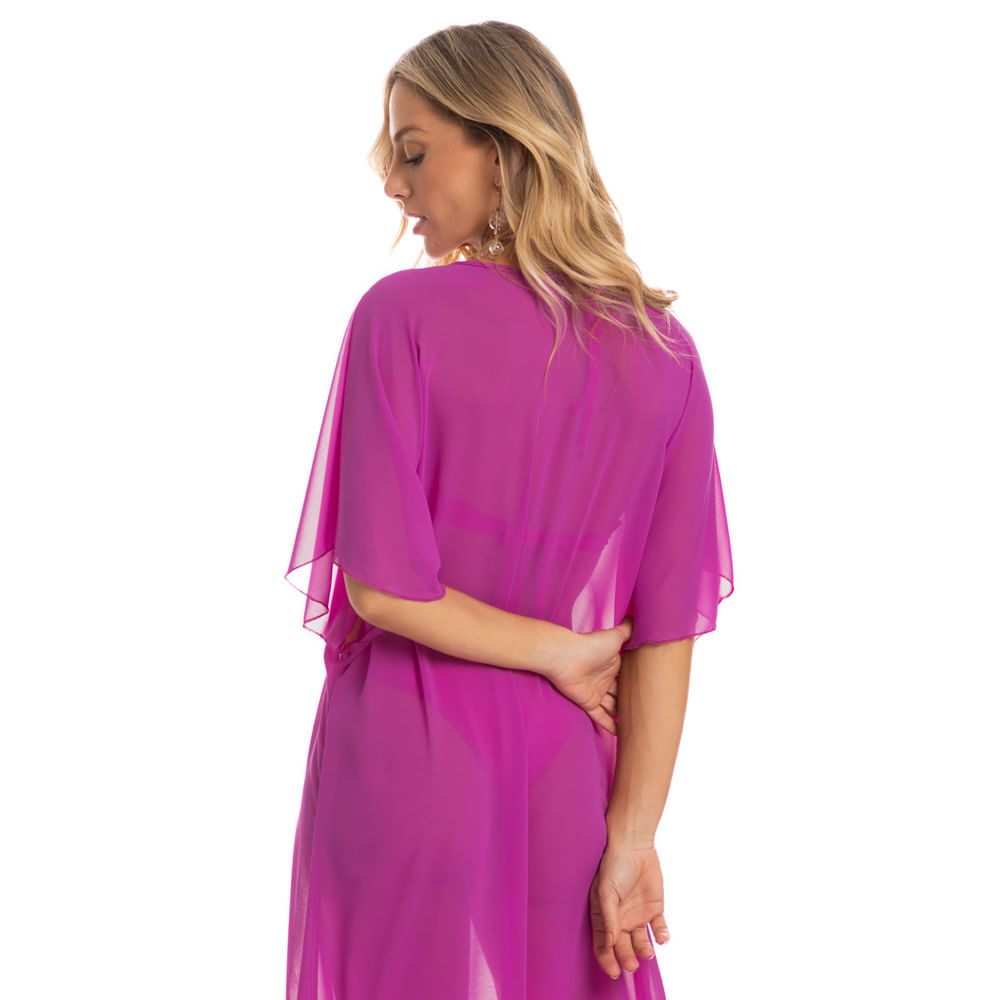 Kaftan Midi Atenas Rosa-2 - Imagem 2