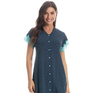 Camisão Feminino Abotoado Laura Poá