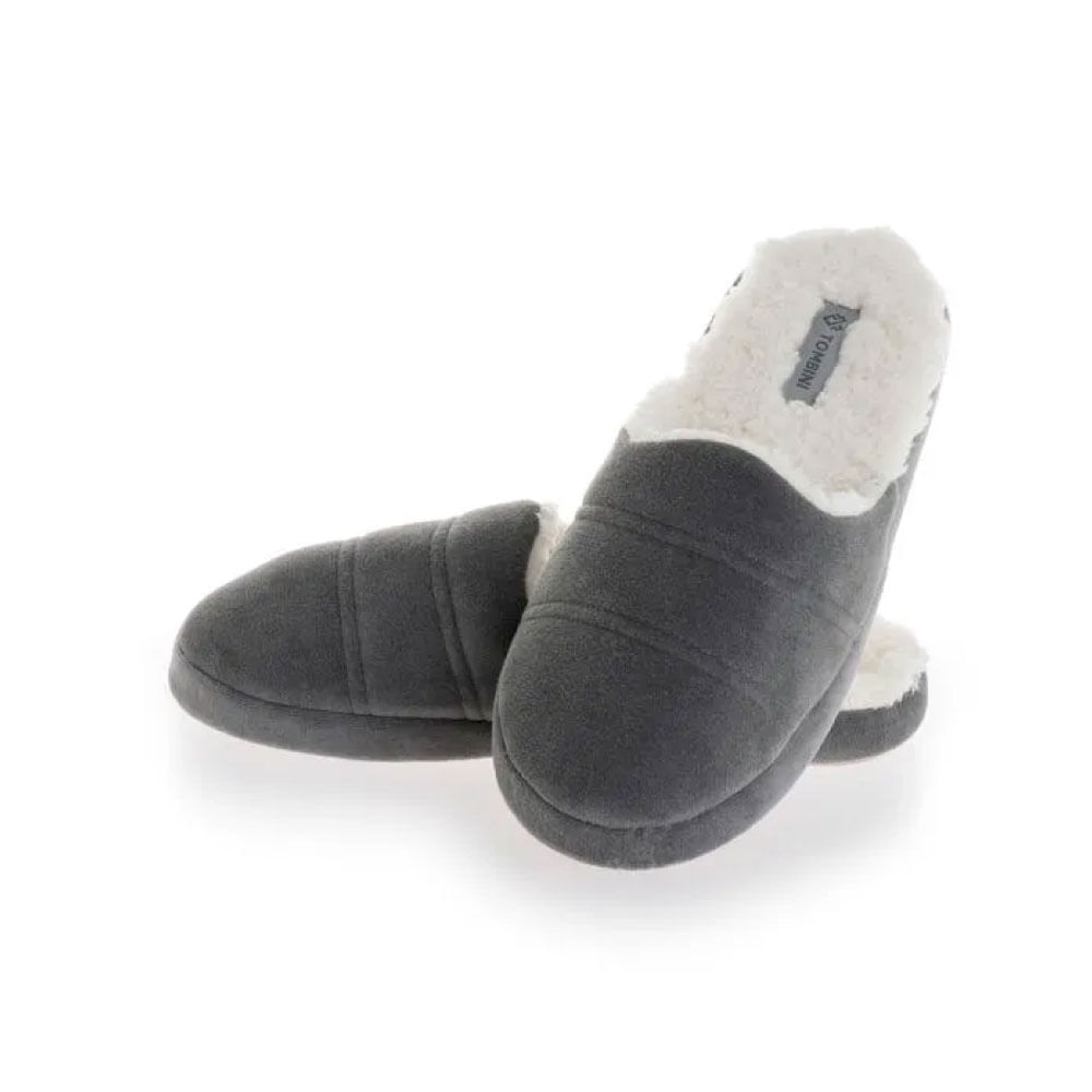 Chinelo Masculino Com Pelo Vicenzo Fechado Cinza-2 - Imagem 1