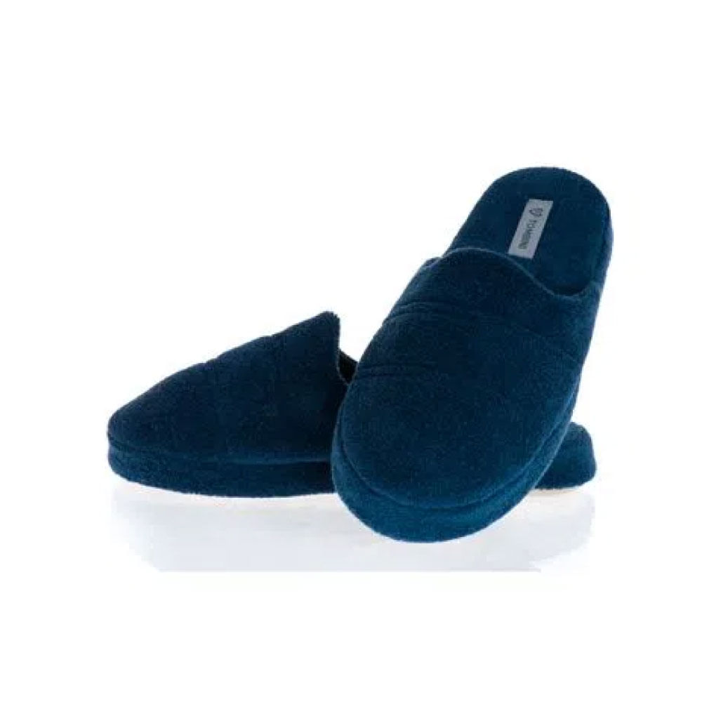 Chinelo Masculino Em Atoalhado Ramon Fechado Azul-marinho - Imagem 1