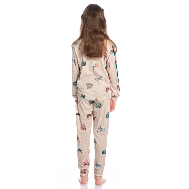 Pijama-Infantil-Feminino-Longo-Cats