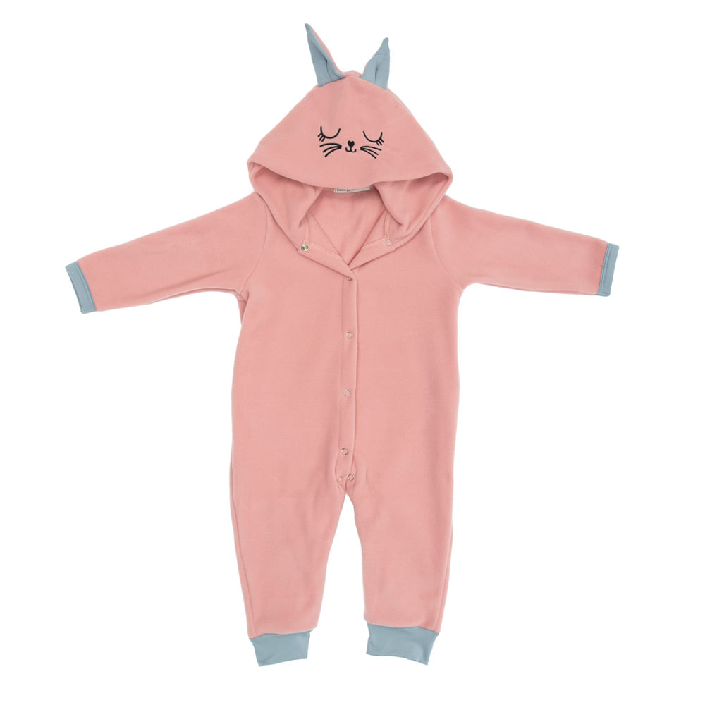 Macacão Infantil Lyla Bunny Rosa-3 - Imagem 1