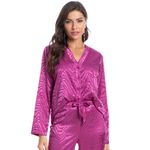 Pijama-Feminino-Longo-Abotoado-Em-Cetim-Luiza