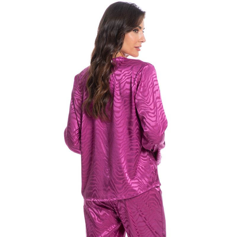 Pijama-Feminino-Longo-Abotoado-Em-Cetim-Luiza