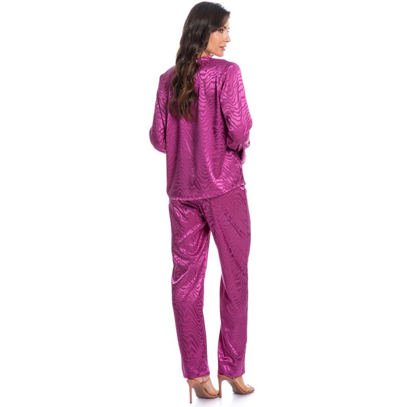 Pijama-Feminino-Longo-Abotoado-Em-Cetim-Luiza