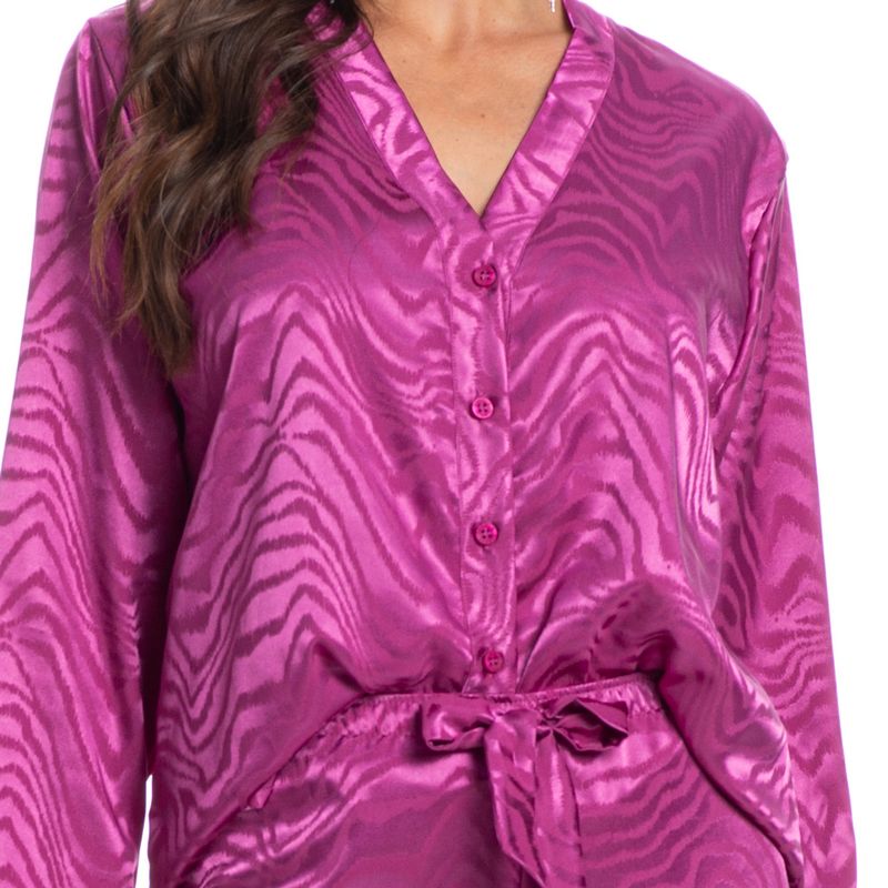 Pijama-Feminino-Longo-Abotoado-Em-Cetim-Luiza