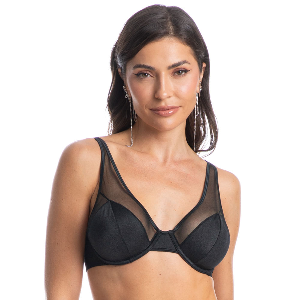 Sutiã Com Aro Luma Preto - Imagem 1