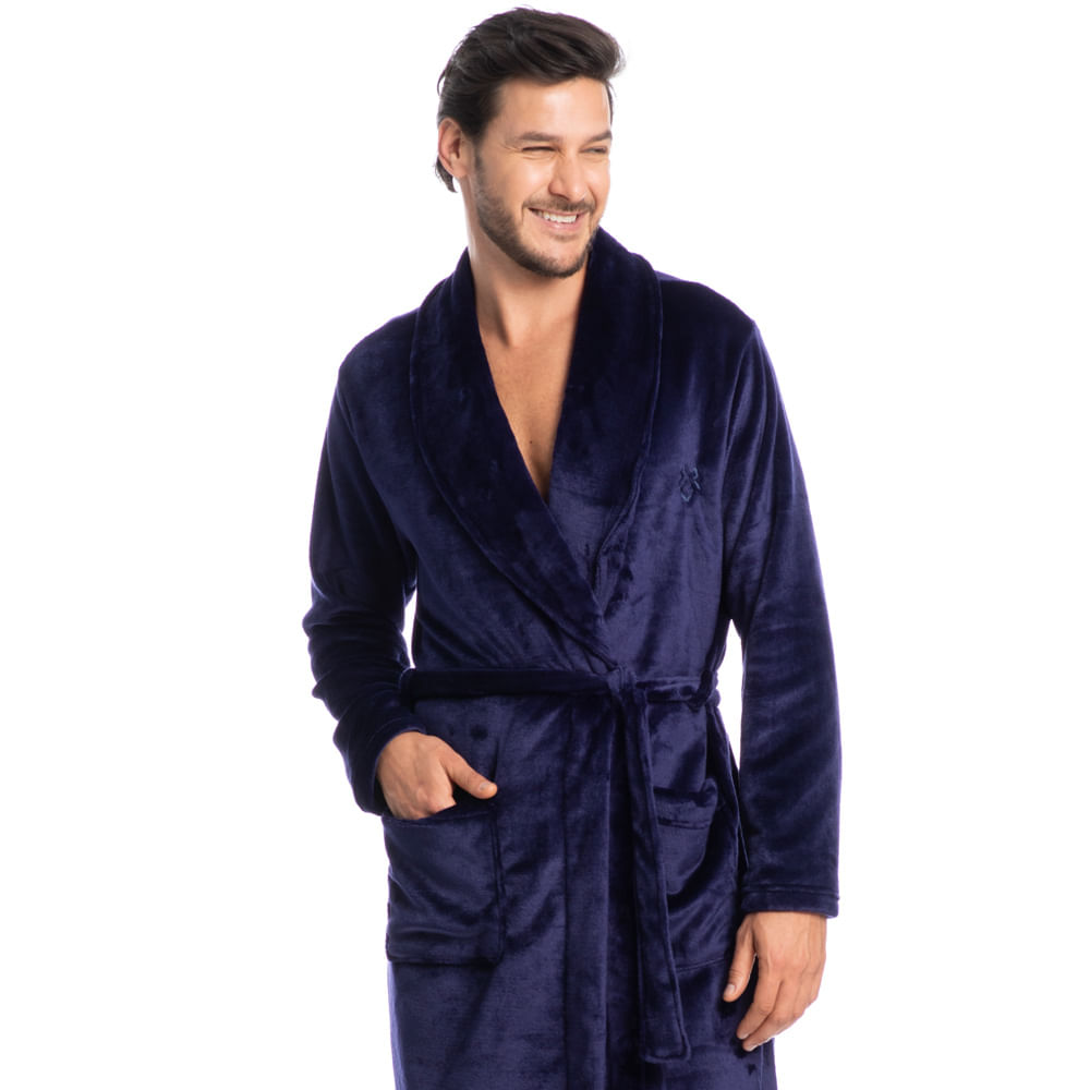 Robe Masculino Léo Tombini Bege - Imagem 1