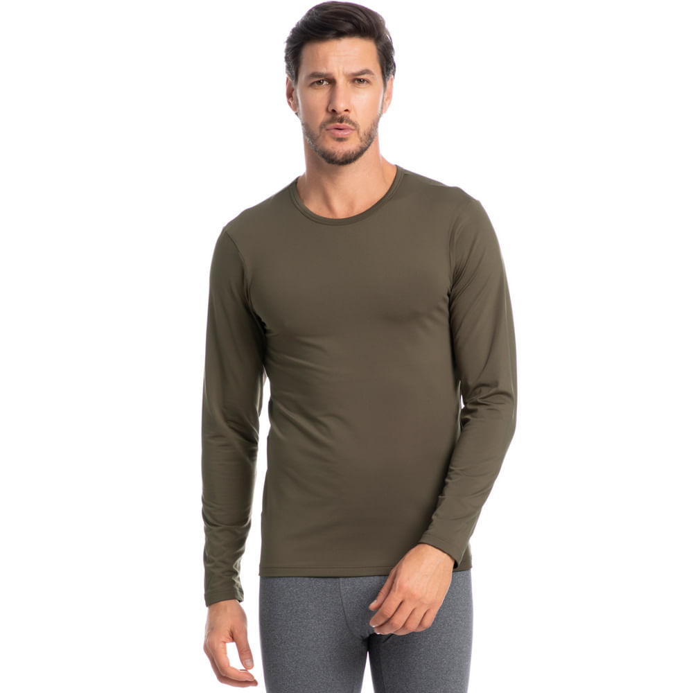 Blusa Masculina Thermo Colors Tombini Marrom - Imagem 1