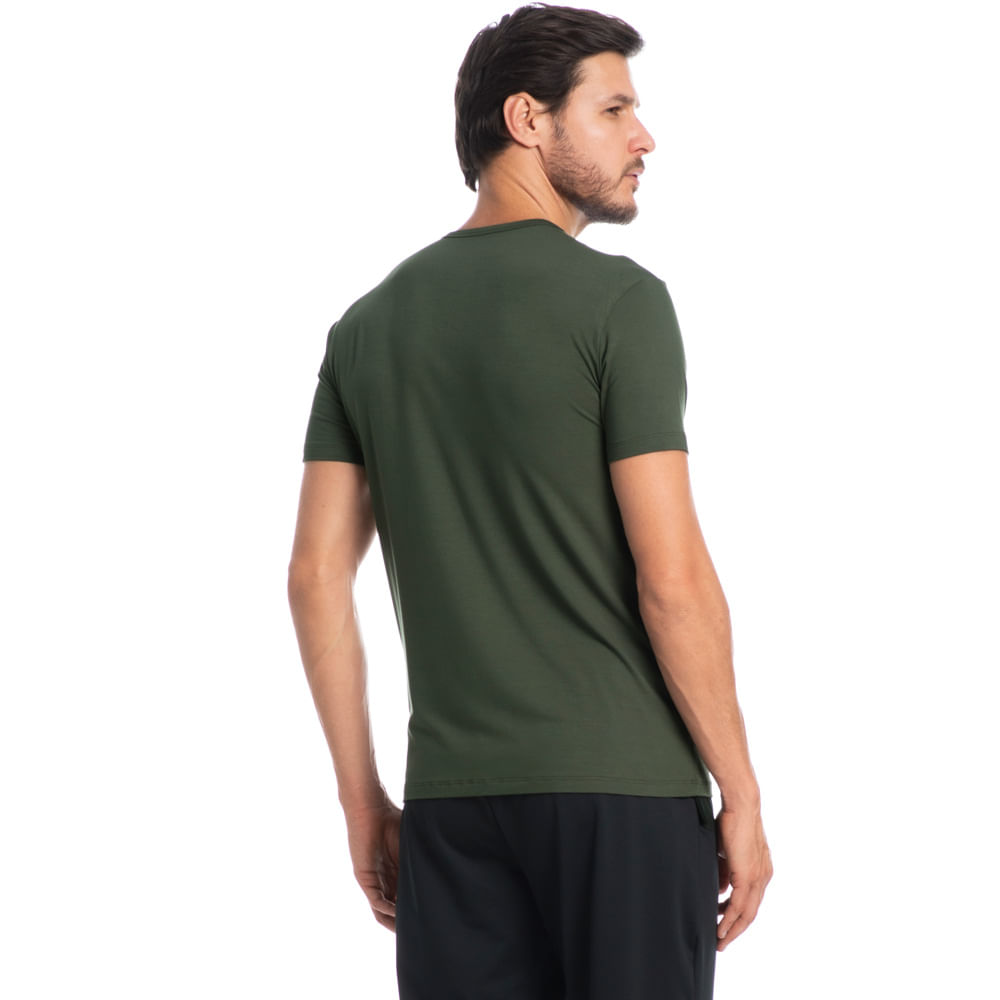 Camiseta Masculina Manga Curta Fred Verde - Imagem 2