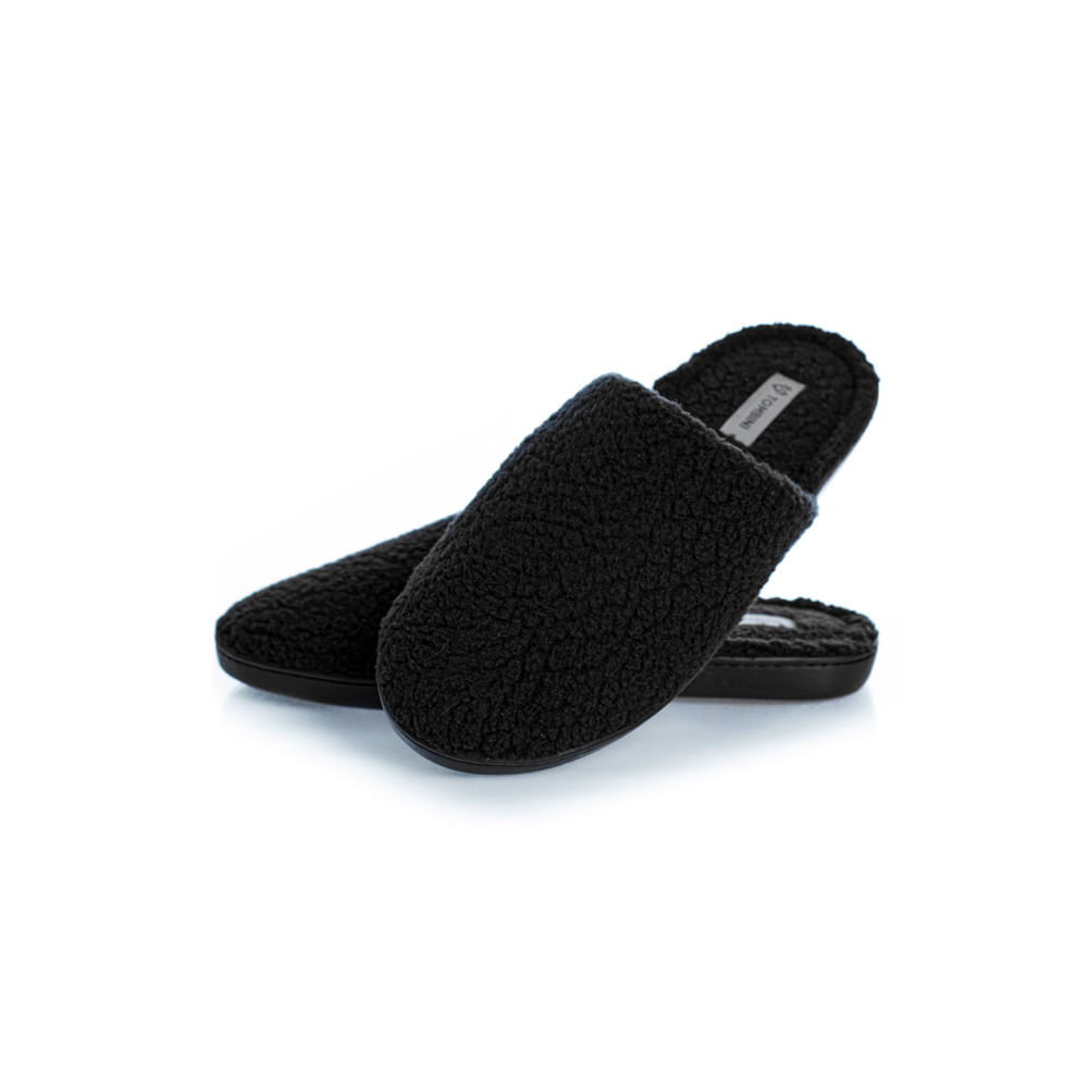 Chinelo Masculino Em Pelo Eric Preto - Imagem 1