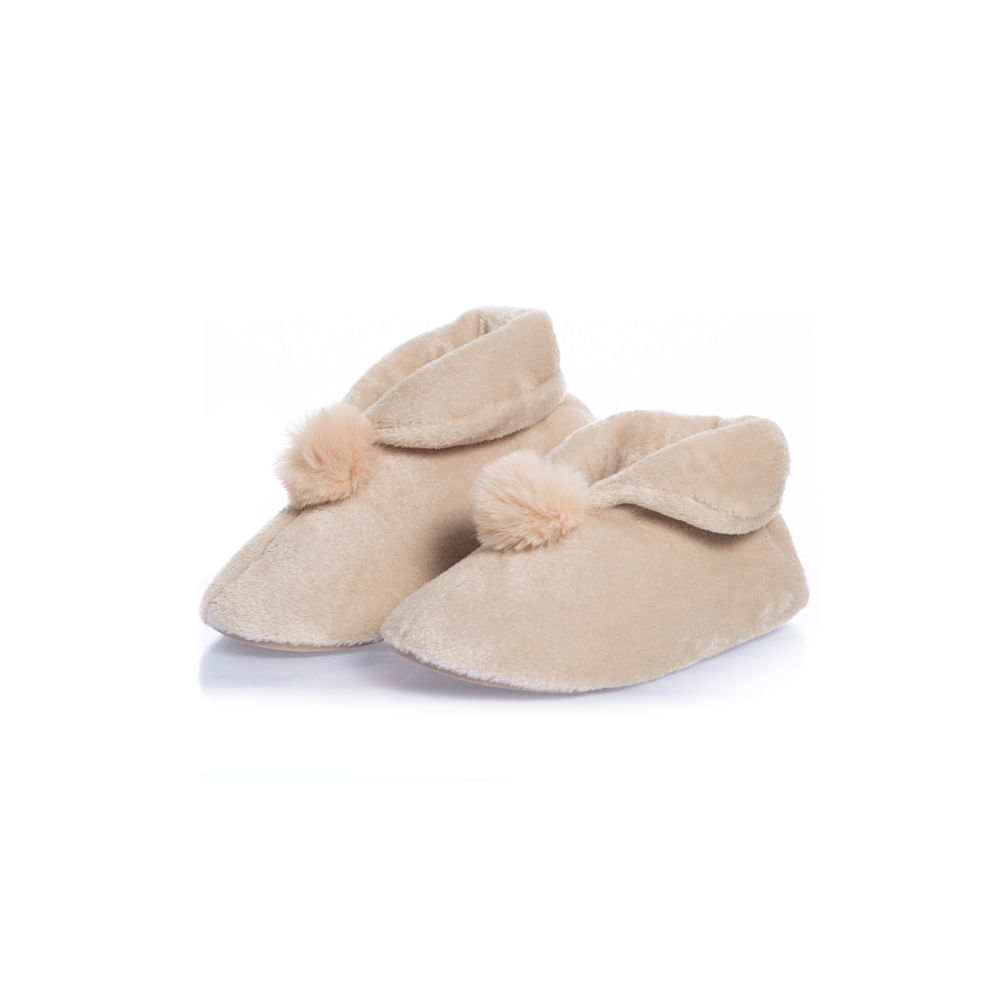 Bota Feminina Soft Luli Bege - Imagem 1